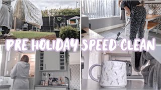 PRE HOLIDAY SPEED CLEAN! | Last minute house clean before going Ibiza!