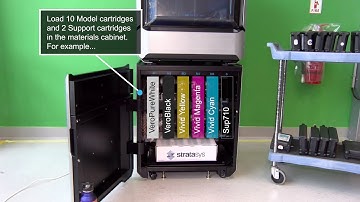 Stratasys Academy | J55: Initial Loading of Material Cartridges