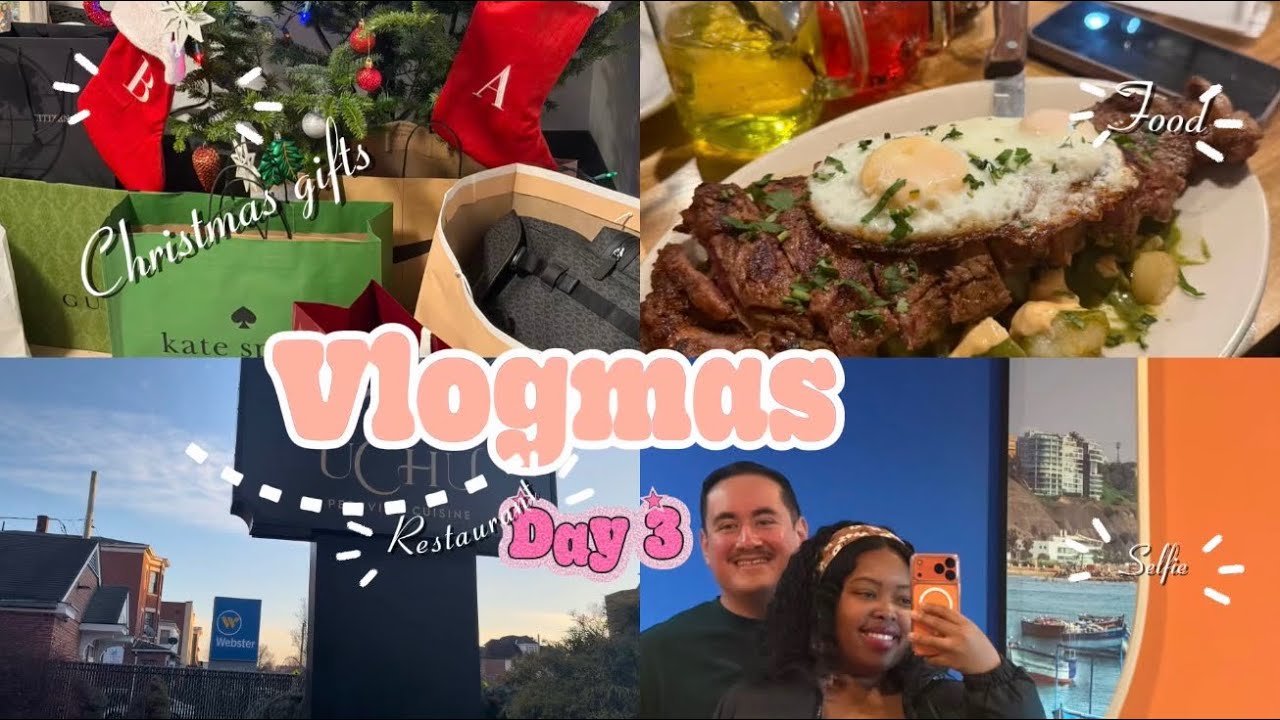 “Vlogmas Day 3- Tree Decorating🎄 + Dinner Mini Trip 🎄✨”
