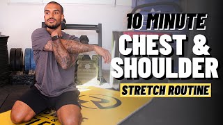 Chest And Shoulder Stretches For Athletes (Follow Along) by ConstantlyVariedFitness 2,399 views 3 years ago 10 minutes, 27 seconds