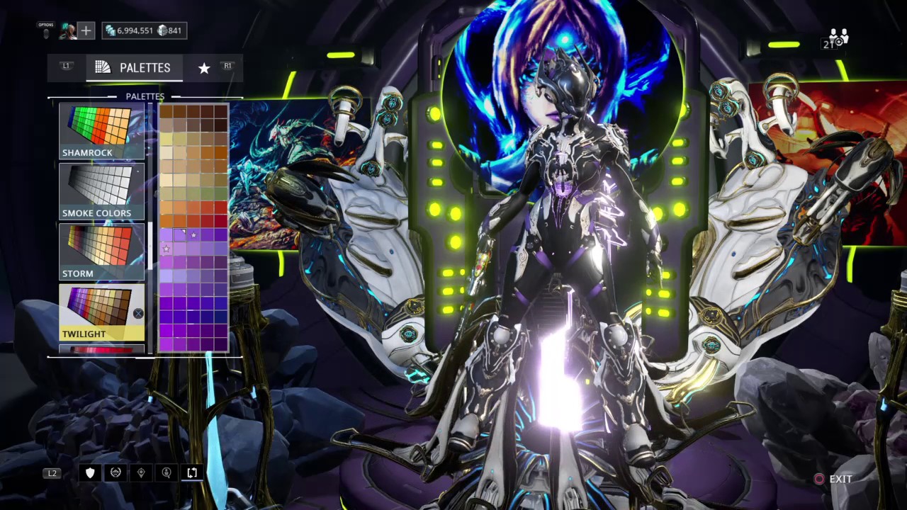 Warframe Fashion FrameNova Prime Ft: Visage Skin,Lamia Helm Pt 1.