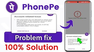 Phonepe account Related Issue solve - upi payment are not allowed on either your account