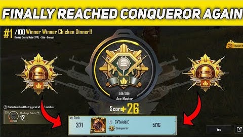 C3S7- Finnally Reached Conqueror Again | Solo Conqueror Rank push |Solo Conqueror Tips and Tricks