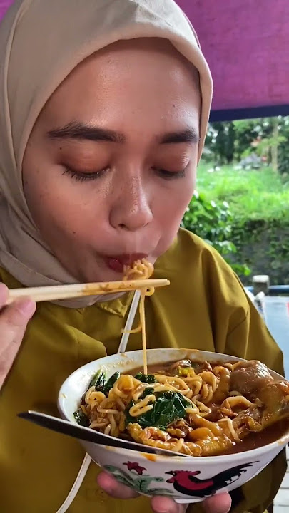 Akhirnya setelah lama gak makan mie ayam!!!#kulinerbandung #mukbang #mieayam #miebakso