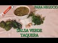 SALSA VERDE TAQUERA RECETA FACIL Y RAPIDA