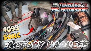 📝 Review ⛓️Factory Harness 4G93 SOHC✅ Custom Map Sensor🙅 Remove Airflow✅ ECU DOHC Code E ✅ K20 Coil