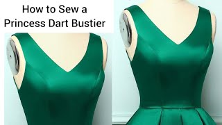 how to cut and sew princess dart bustier blouse (DETAILED)