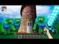 Minecraft in Real Life POV / MUTANT ZOMBIE BATTLE in Realistic Minecraft RTX Texture Pack 創世神第一人稱真人版