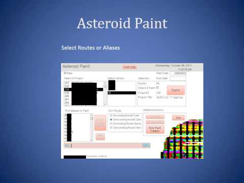 Asteroid Paint - Rainbow Chart