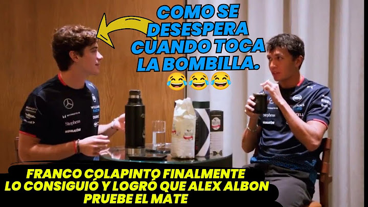 Lo logró Señores! Franco Colapinto finalmente lo consiguió que Alex Albon pruebe el mate. F1 radio