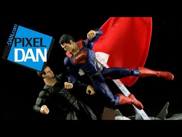 Mattel Sdcc Exclusive Man Of Steel Superman Vs General Zod Figure Set Video  Review - Youtube