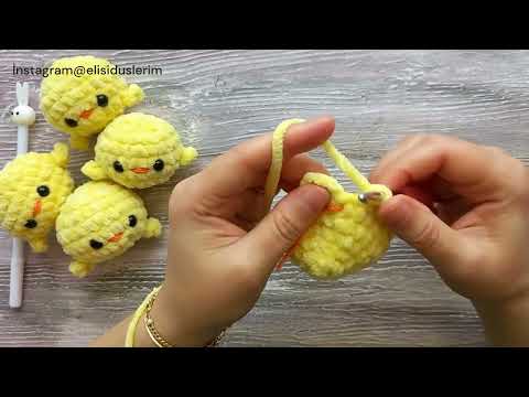 Amigurumi Civciv Anahtarlık Yapımı /Crochet Making Chick Keychain