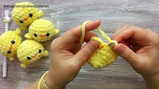 Amigurumi Civciv Anahtarlık Yapımı /Crochet Making Chick Keychain