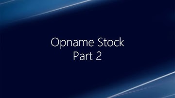 2021 ISX Transaksi Opname Stock Part 2