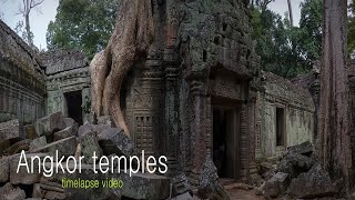 Храмы и достопримечательности Ангкора , Камбоджа. Таймлапс