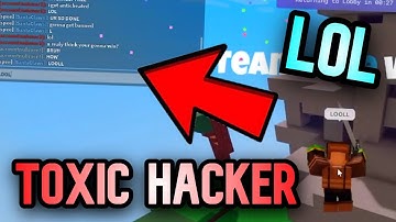 I 1v1 a NOOB HACKER and DESTROY Him (Roblox BedWars)