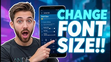 How to Change the Font Size & Display Size on Android Phone - For Beginners