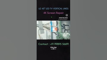LG 43” LED TV repaired! No more vertical lines-just a crystal-clear display. 🌟 n