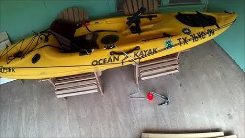 Kayak anchor system with quick release.