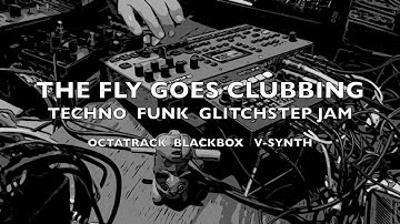 The Fly Goes Clubbing - Techno Funk Glitchstep Hardware Jam - Octatrack, Blackbox, V-Synth