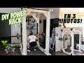 THE BEST DIY POWER RACK,  EL MEJOR GYM CASERO !!