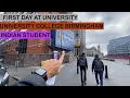 FIRST DAY AT UNIVERSITY BIRMINGHAM UK🇬🇧 | INDIAN STUDENT | HOTEL MANAGEMENT.