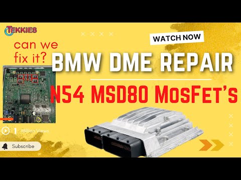 🔥 BMW DME MSD80 MosFet's REPAIR- 335i 535i 135i X6 E89  -💥 30BA 30BB ERROR