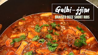 Galbi-Jjim 갈비찜 Korean Braised Beef Short Ribs Recipe