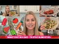 WHAT I EAT IN A DAY TO STAY SLIM AFTER 60 | BREAKFAST, LUNCH DINNER & SNACKS!