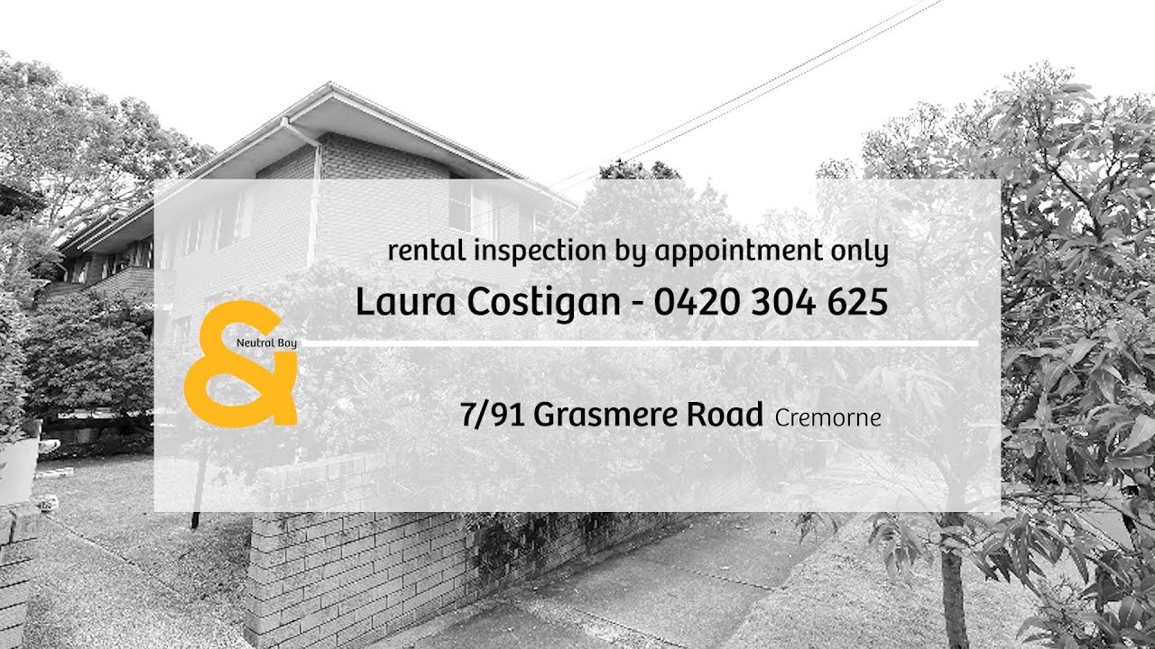 7/91 Grasmere Road, Cremorne Rental Virtual Tour YouTube