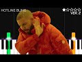 Drake Hotline Bling EASY Piano Tutorial 