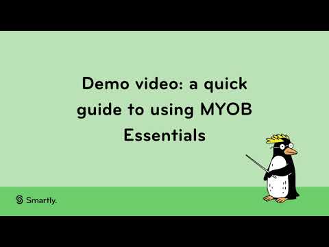 Demo video – a quick guide to using MYOB essentials