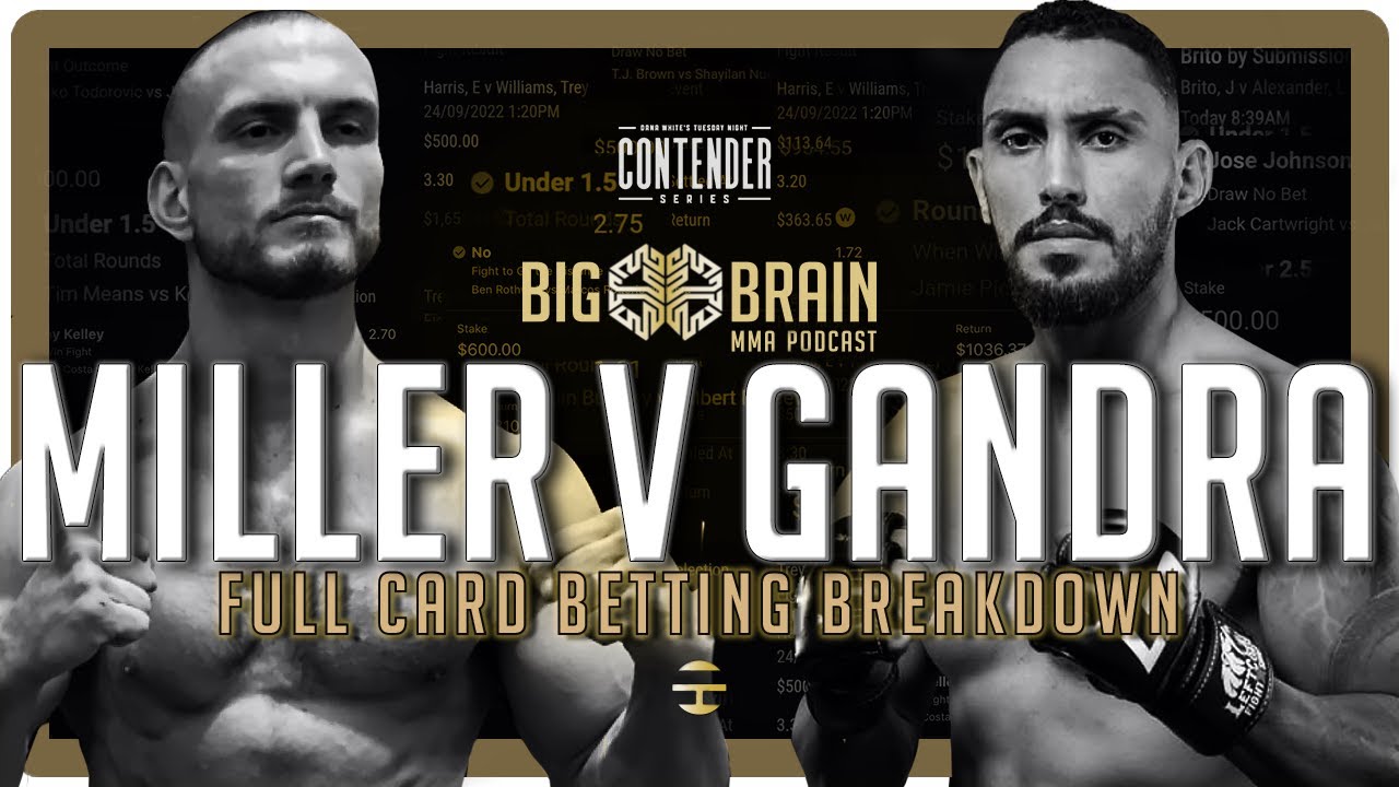 DWCS Week 3 Betting Breakdown : Miller vs Gandra /w Dog Father