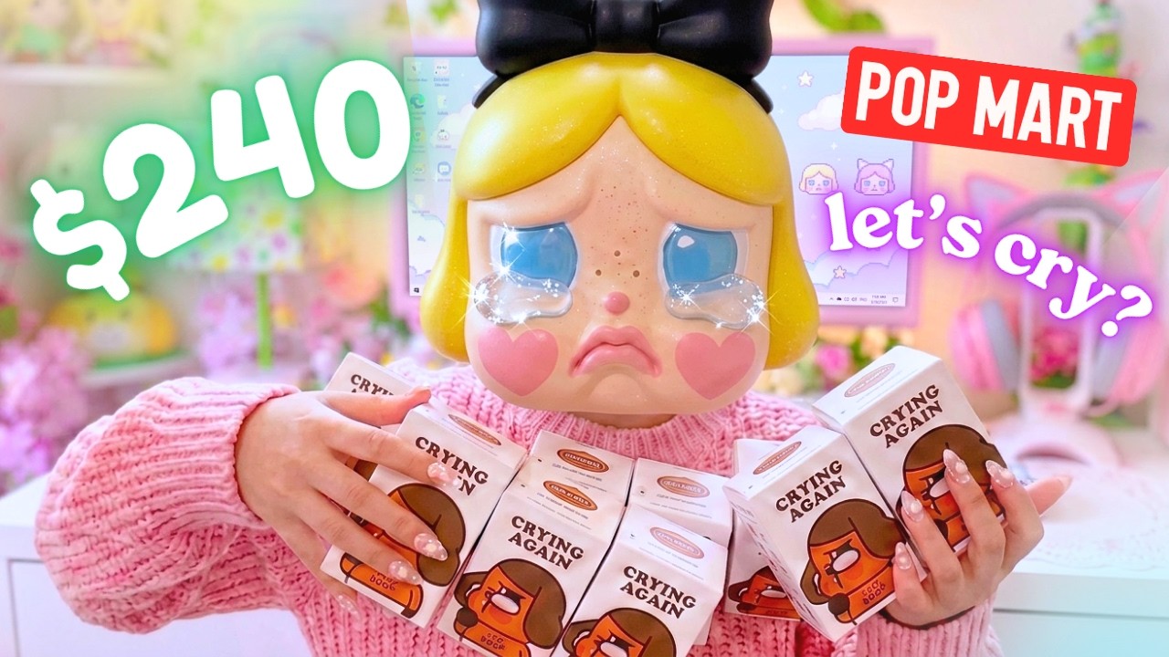 $240 POPMART Crybaby Haul! 😭💦 *12 Random* Blind Boxes (Any Duplicates?!) 💖 Unboxing
