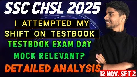SSC CHSL 2025 | Testbook Exam day special | SSC CHSL Memory based mock full analysis #ssc #chsl 