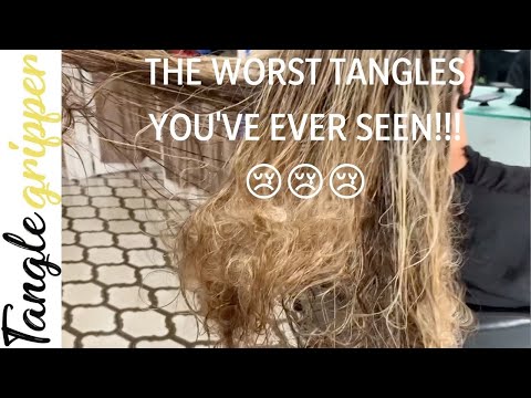 How to effectively detangle MATTED TANGLED KNOTTED hair easily