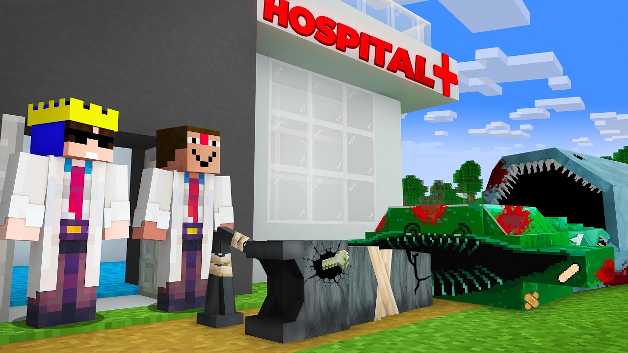 I Opened a Hospital For Scary Sea Monsters in Minecraft