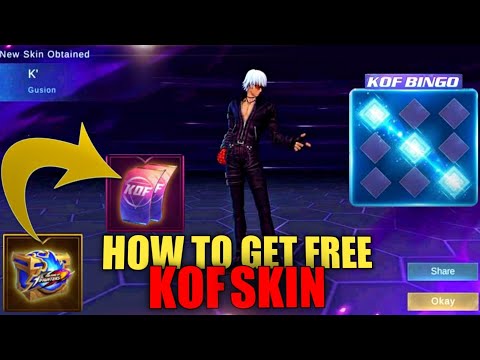 HOW TO GET FREE KOF SKIN? FREE KOF TOKENS MOBILE LEGENDS @SKYLERGAMINGMLBB