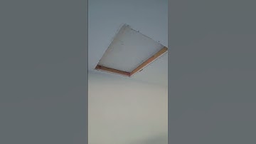 Attic access scuttle hole sheetrock & round cornerbead installed drywall repair video on channel