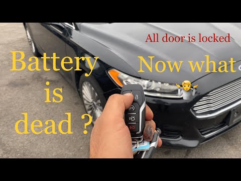 Dead battery, No key hole, Remote not working, ford fusion,  Now what?