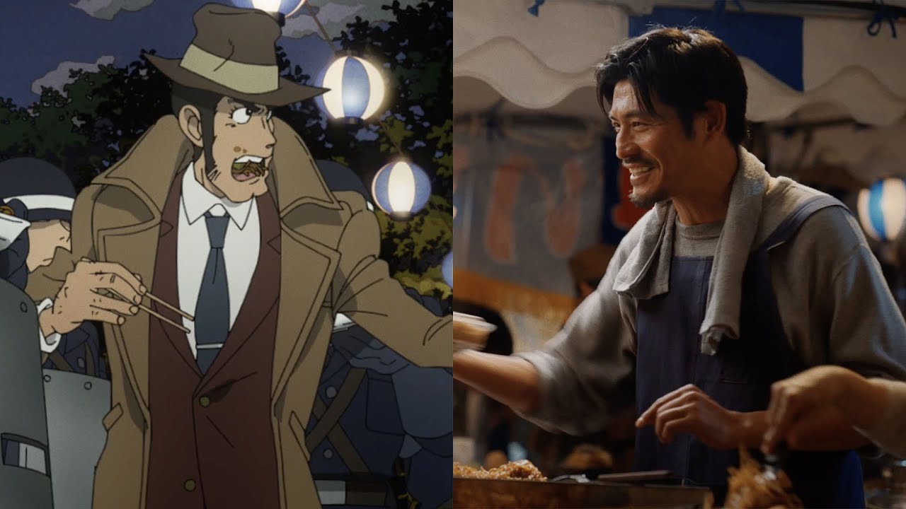 坂口憲二、銭形警部と共演！夜店で焼きそば販売／「サントリー生ビール」新CM＋インタビュー＋メイキング - YouTube