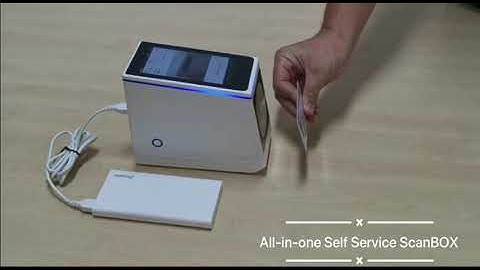 All-in-one Self Service ScanBOX - for NRIC, FIN & TraceTogether Token