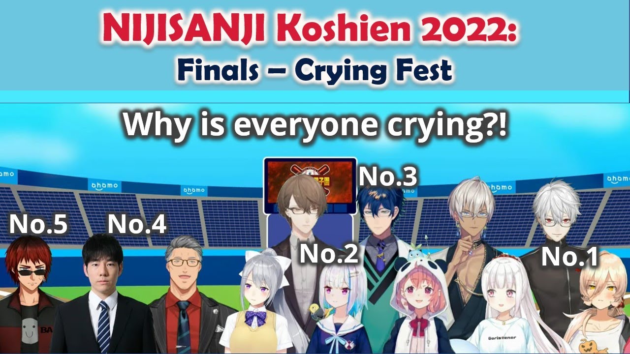 【ENG SUB】Crying Fest: NIJISANJI Koshien 2022 Finals【Leos Vincent / にじさんじ甲子園 / NIJISANJI】