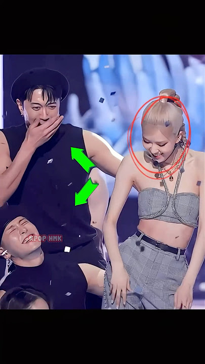 Dancer's Cute Reaction When Seeing Rosé's Smile! 😆 #blackpink #rose #dance #cute #reaction