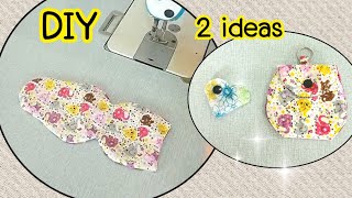 2 Pattern|Very easy sewing idea! Teaching how to sew a coin purse | keychain purse | coin purse