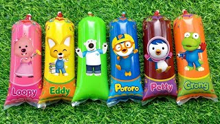 Pororo Beemain Air Warna Warni Bersama Poby, Patty, Loopy, Edy, seposbob, gery, petrik, mr crebs 24