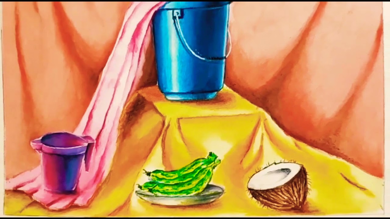 Elementary Drawing Grade Exam,🎨 Still life poster colour drawing ✨