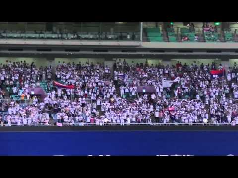 2015年6月7日セパ交流戦勝利のナモ締め　ナゴヤドーム