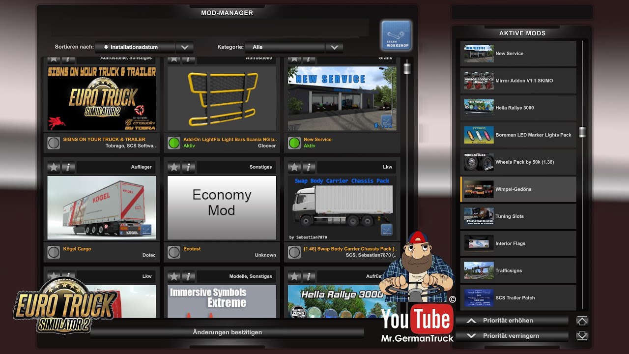  ets2 v1 46 my mods for euro truck simulator 2 v1 46 dezember youtube
