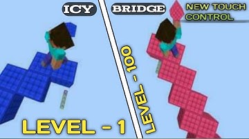 Trying out Icy bridging with New mobile control minecraft